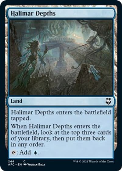 Halimar Depths Commander: Adventures in the Forgotten Realms Magic card