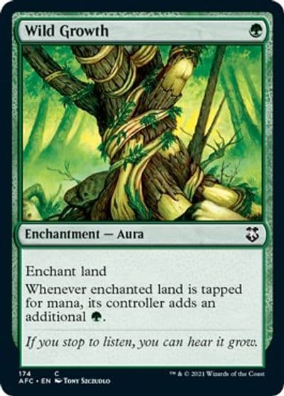 Wild Growth Commander: Adventures in the Forgotten Realms Magic card