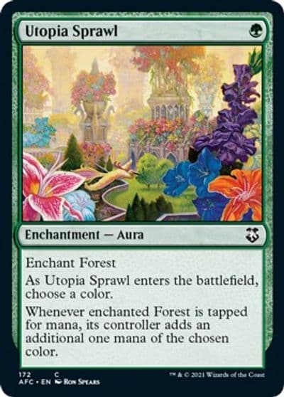 Utopia Sprawl Commander: Adventures in the Forgotten Realms Magic card