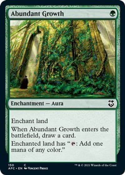 Abundant Growth Commander: Adventures in the Forgotten Realms Magic card