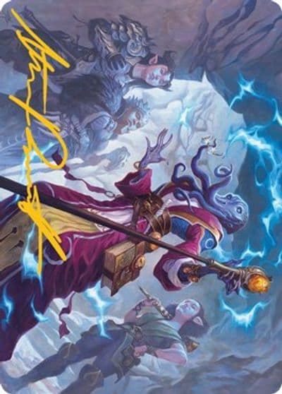 True Polymorph Art Card Gold Stamped Signature Art Series: Adventures in the Forgotten Realms Magic card
