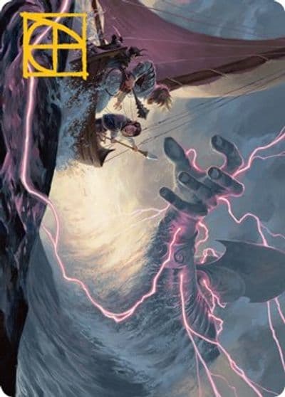 Hall of Storm Giants Art Card Gold Stamped Signature Art Series: Adventures in the Forgotten Realms Magic card