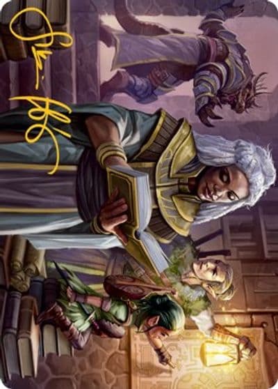 You Find the Villains Lair Art Card Gold Stamped Signature Art Series: Adventures in the Forgotten Realms Magic card