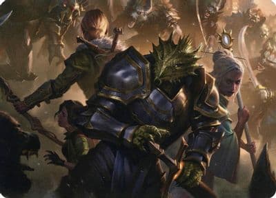 You Come to the Gnoll Camp Art Card Art Series: Adventures in the Forgotten Realms Magic card