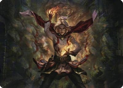 Delina Wild Mage Art Card Art Series: Adventures in the Forgotten Realms Magic card
