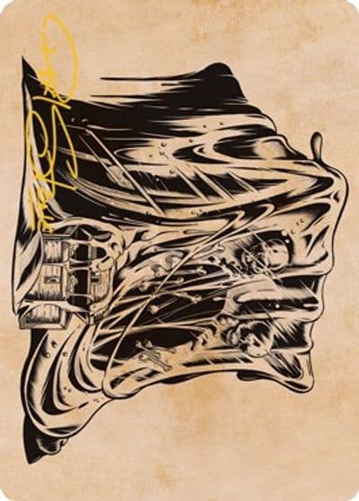 Gelatinous Cube Showcase Art Card Gold Stamped Signature Art Series: Adventures in the Forgotten Realms Magic card