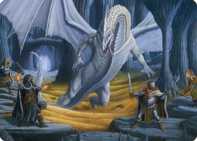 Cave of the Frost Dragon Art Card Art Series: Adventures in the Forgotten Realms Magic card