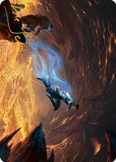 Fly Art Card Gold Stamped Signature Art Series: Adventures in the Forgotten Realms Magic card