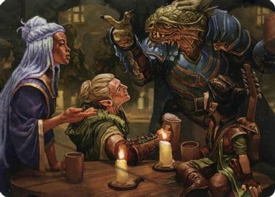 You Meet in a Tavern Art Card Art Series: Adventures in the Forgotten Realms Magic card