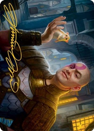Minsc Beloved Ranger Art Card Gold Stamped Signature Art Series: Adventures in the Forgotten Realms Magic card