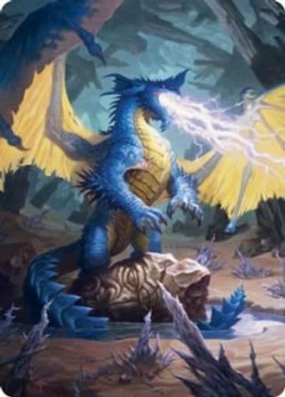 Blue Dragon Art Card Art Series: Adventures in the Forgotten Realms Magic card