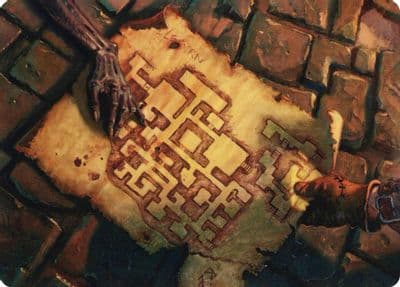 Dungeon Map Art Card Art Series: Adventures in the Forgotten Realms Magic card