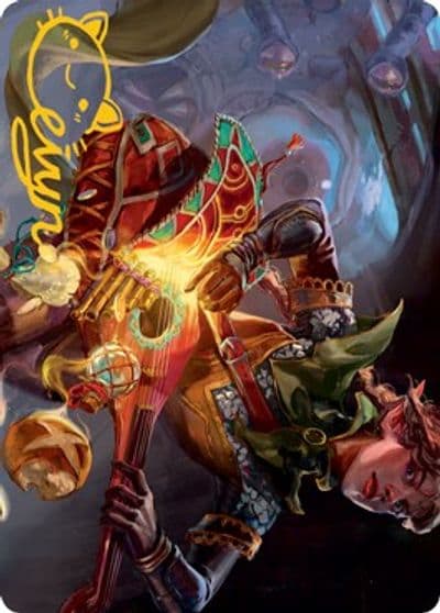 Bag of Holding Art Card Gold Stamped Signature Art Series: Adventures in the Forgotten Realms Magic card