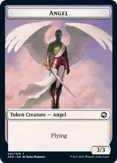 Angel Token Adventures in the Forgotten Realms Magic card
