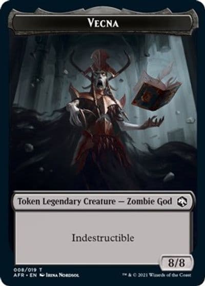 Vecna Token Adventures in the Forgotten Realms Magic card