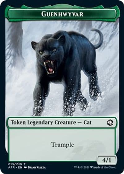 Guenhwyvar Token Adventures in the Forgotten Realms Magic card