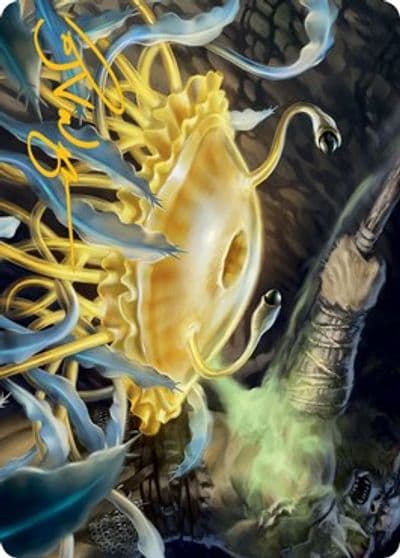 Flumph Art Card Gold Stamped Signature Art Series: Adventures in the Forgotten Realms Magic card