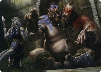 Ettin Art Card Art Series: Adventures in the Forgotten Realms Magic card