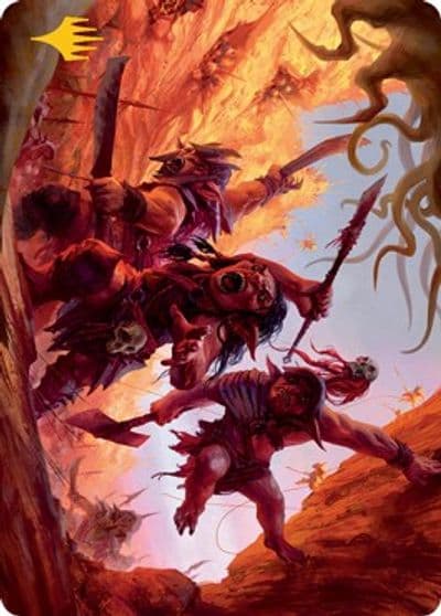 Goblin Art Card Gold Stamped Art Series: Adventures in the Forgotten Realms Magic card