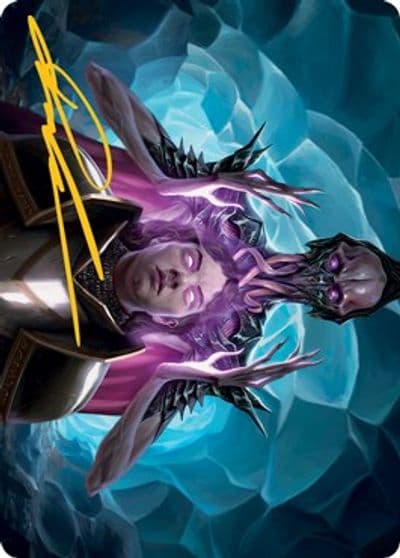 Mind Flayer Art Card Gold Stamped Signature Art Series: Adventures in the Forgotten Realms Magic card