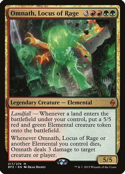 Omnath Locus of Rage Promo Pack: Adventures in the Forgotten Realms Magic card