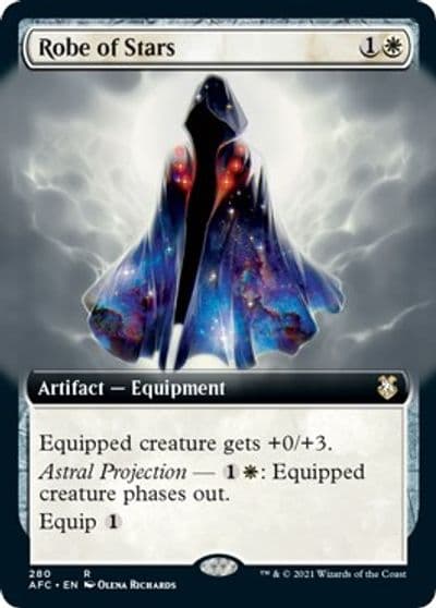 Robe of Stars Extended Art Commander: Adventures in the Forgotten Realms Magic card