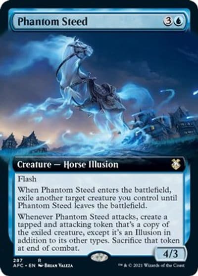 Phantom Steed Extended Art Commander: Adventures in the Forgotten Realms Magic card
