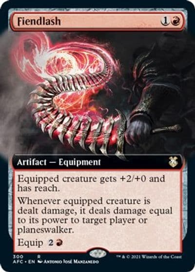Fiendlash Extended Art Commander: Adventures in the Forgotten Realms Magic card