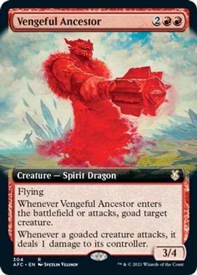 Vengeful Ancestor Extended Art Commander: Adventures in the Forgotten Realms Magic card
