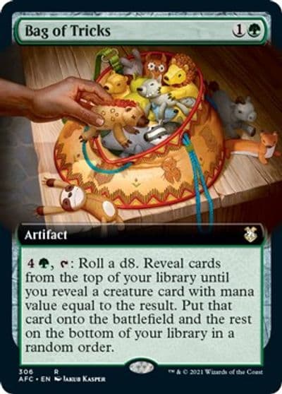 Bag of Tricks Extended Art Commander: Adventures in the Forgotten Realms Magic card