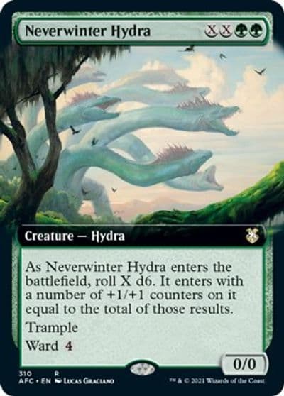 Neverwinter Hydra Extended Art Commander: Adventures in the Forgotten Realms Magic card
