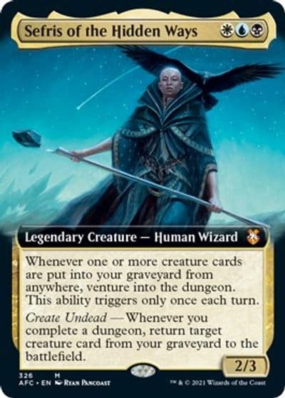 Sefris of the Hidden Ways Extended Art Commander: Adventures in the Forgotten Realms Magic card
