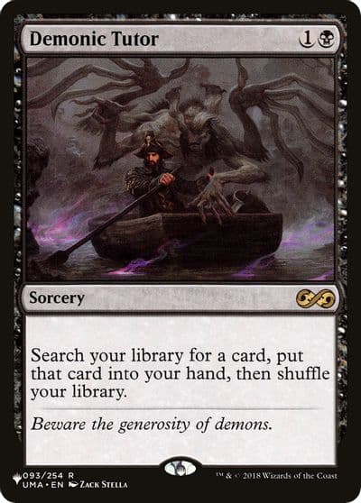 Demonic Tutor UMA The List Reprints Magic card