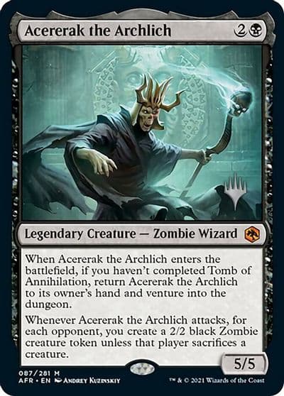 Acererak the Archlich Promo Pack: Adventures in the Forgotten Realms Magic card