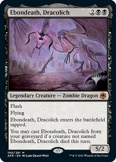 Ebondeath Dracolich Promo Pack: Adventures in the Forgotten Realms Magic card