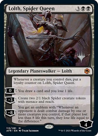 Lolth Spider Queen Promo Pack: Adventures in the Forgotten Realms Magic card