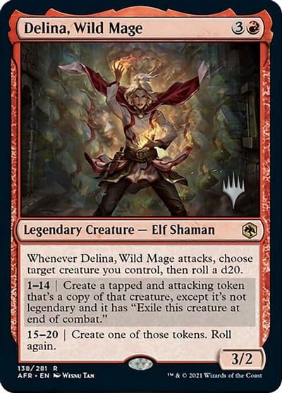 Delina Wild Mage Promo Pack: Adventures in the Forgotten Realms Magic card