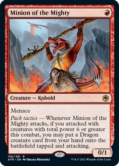 Minion of the Mighty Promo Pack: Adventures in the Forgotten Realms Magic card