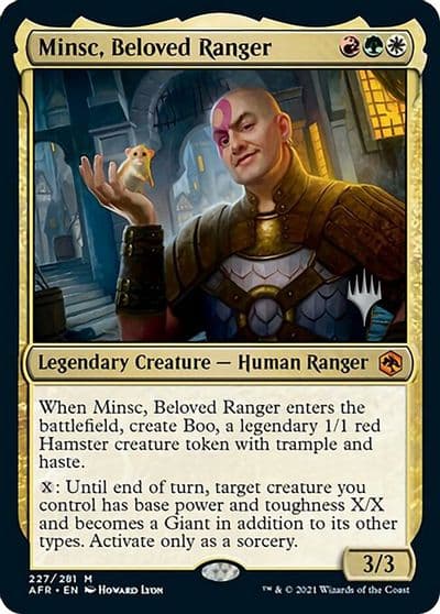 Minsc Beloved Ranger Promo Pack: Adventures in the Forgotten Realms Magic card