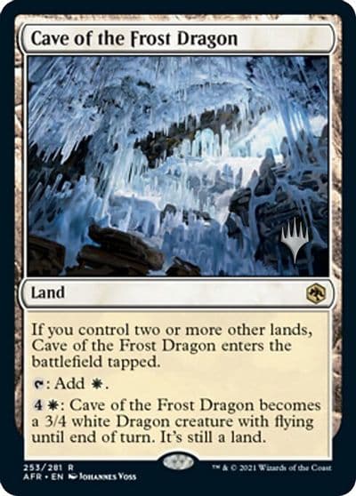 Cave of the Frost Dragon Promo Pack: Adventures in the Forgotten Realms Magic card