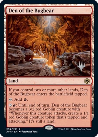 Den of the Bugbear Promo Pack: Adventures in the Forgotten Realms Magic card