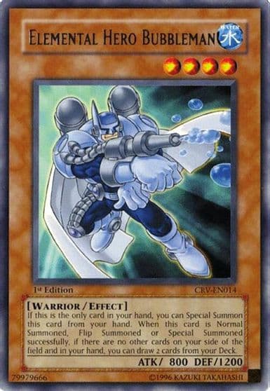 Elemental Hero Bubbleman Cybernetic Revolution Yu-Gi-Oh! card