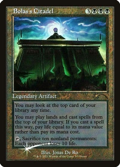 Bolass Citadel Retro Frame WPN & Gateway Promos Magic card