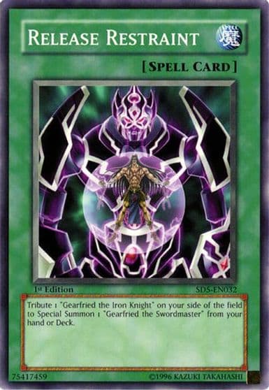 Release Restraint Structure Deck: Warrior's Triumph Yu-Gi-Oh! card