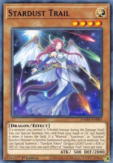 Stardust Trail Dawn of Majesty Yu-Gi-Oh! card