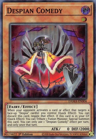 Despian Comedy Dawn of Majesty Yu-Gi-Oh! card