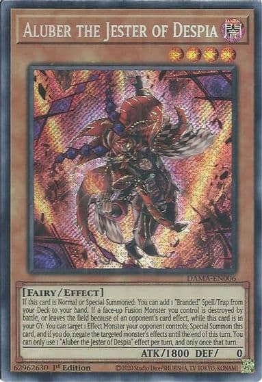 Aluber the Jester of Despia Dawn of Majesty Yu-Gi-Oh! card