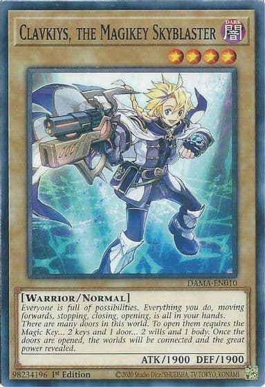 Clavkiys the Magikey Skyblaster Dawn of Majesty Yu-Gi-Oh! card