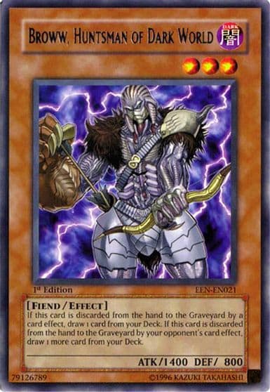 Broww Huntsman of Dark World Elemental Energy Yu-Gi-Oh! card