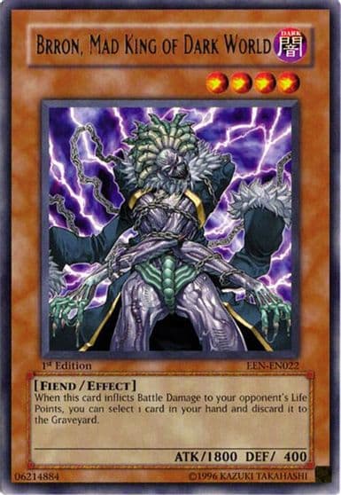 Brron Mad King of Dark World Elemental Energy Yu-Gi-Oh! card